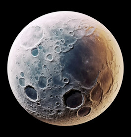 月球表面灯箱素材