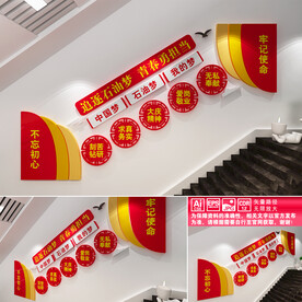 中国石油楼道文化墙