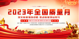 全国质量月展板