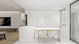 全屋定制现代餐厅岛台效果图图片