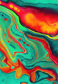 红绿蓝炫彩流体抽象肌理