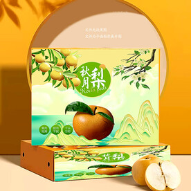 秋月梨礼盒 包装