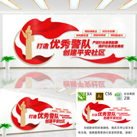 打造优秀警队标语文化墙
