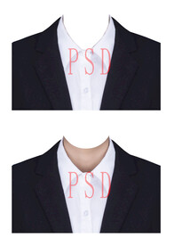 女西装证件照套装psd
