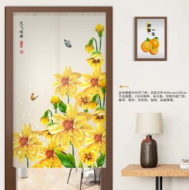花朵门帘