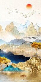 抽象麋鹿金山玄关