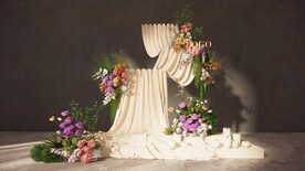 布幔婚礼草图大师su模型