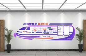 火车企业文化墙