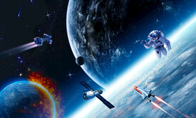 蓝色星空宇航员软膜天花