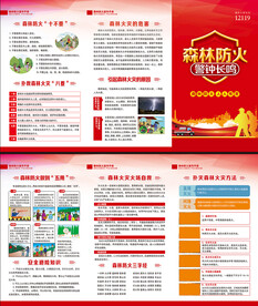 森林防火折页