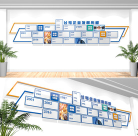 企业发展历程文化墙