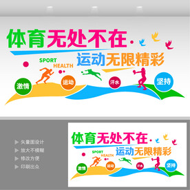 运动文化墙 