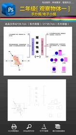 二年级观察物体一数学思维导图