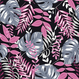 植物枝叶面料印花