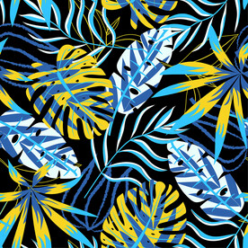 植物枝叶 面料印花