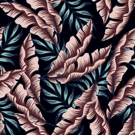 植物枝叶面料印花