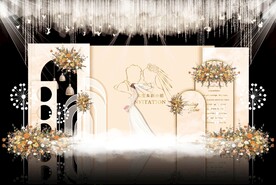 香槟色婚礼效果图