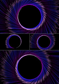 4k绚丽旋转粒子光线背景AE模