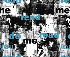 问号字母压几何树枝风