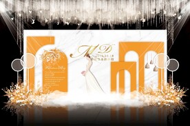 小众婚礼背景效果图