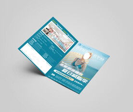 游泳健身舞蹈瑜伽单页海报