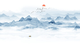新中式山水画
