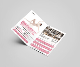 游泳健身瑜伽普拉提单页图片