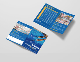 游泳健身预售折页图片