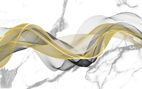 现代风抽象几何大理石烟雾电视墙