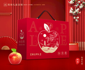 苹果包装 红富士礼盒