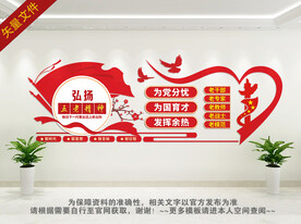 发扬五老背景墙