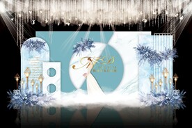 小众婚礼背景效果图