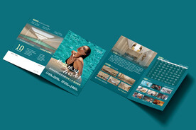 游泳健身瑜伽普拉提折页图片 