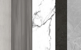 大理石拼花电视背景墙