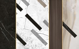 新款大理石纹背景墙木纹拼花