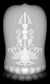 金杠杆玉雕背面