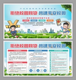 防范校园网贷展板