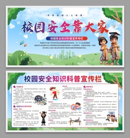 校园安全宣传展板