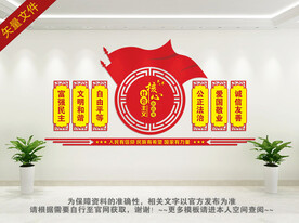 社会主义核心价值观文化墙