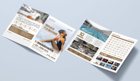 游泳健身瑜伽预售活动折页海报