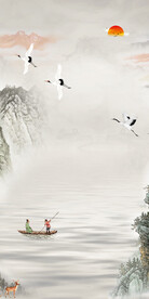 古风 高档现代玄关 Tif分层