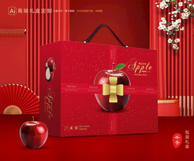 苹果包装 红富士礼盒