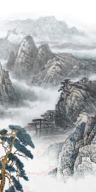 淡雅 大气新玄关画 Tif分层