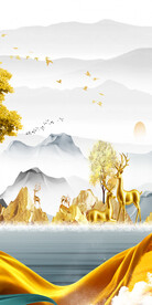 极简 最新玄关框画 TiF分层