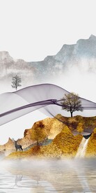 现代 新意款玄关画 TiF分层