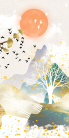 新款 大气新画玄关 Tif分层