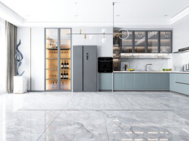 厨房背景墙空场景