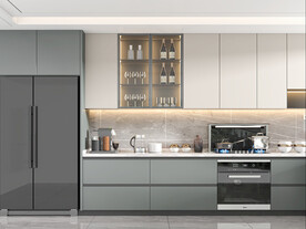 现代厨房背景墙