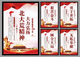 北大荒精神党建海报