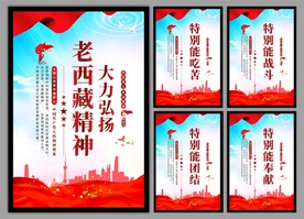 老西藏精神党建海报